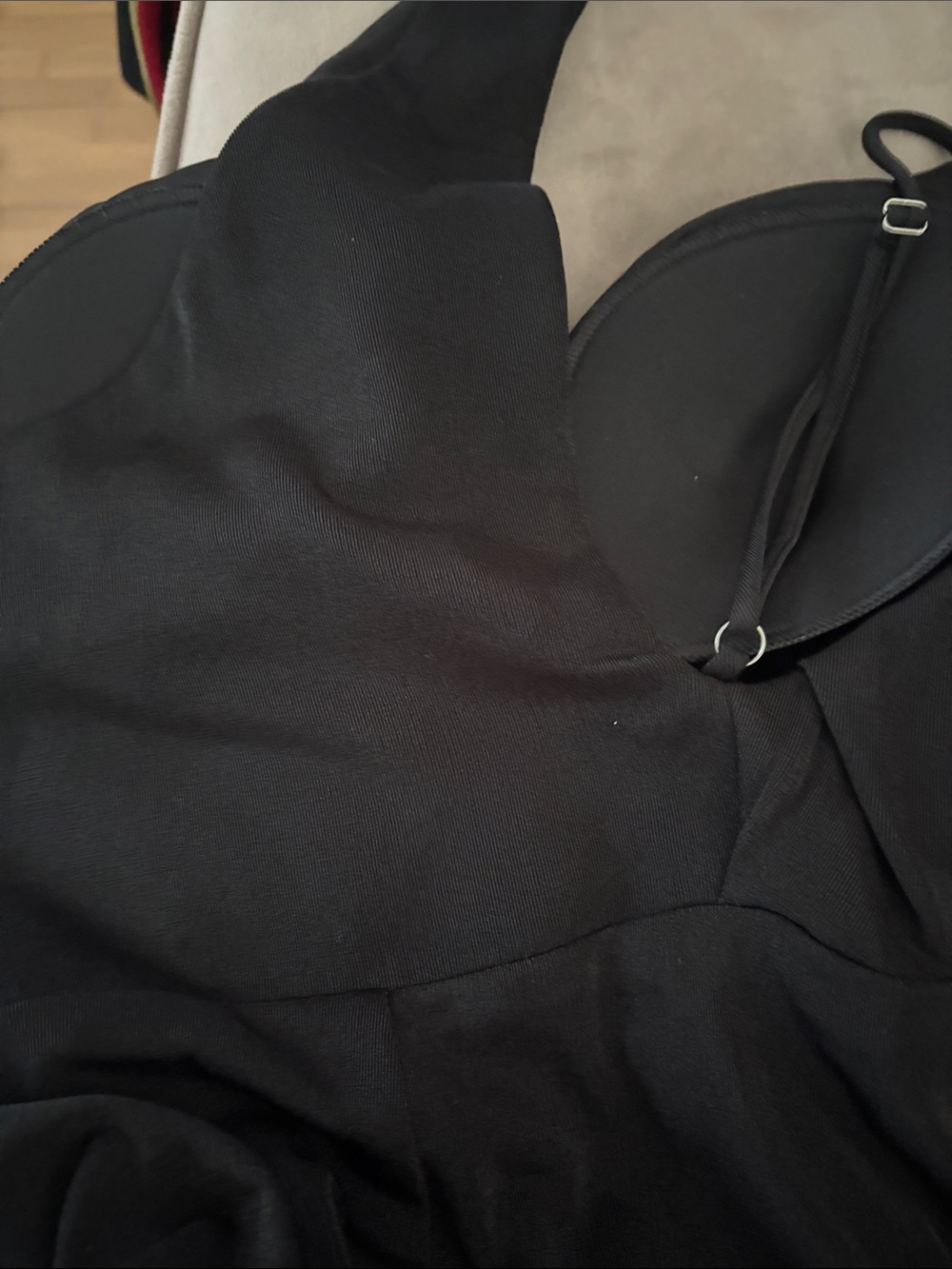 Katie May Black One-Shoulder Evening Gown with Side Drape - Picture 5 of 5